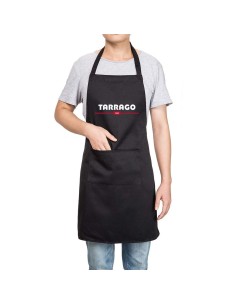 Delantal Profesional negro de algodón Tarrago