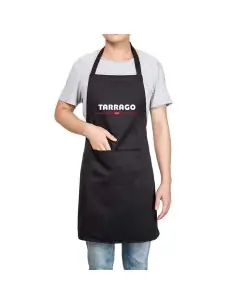 Delantal Profesional negro de algodón Tarrago