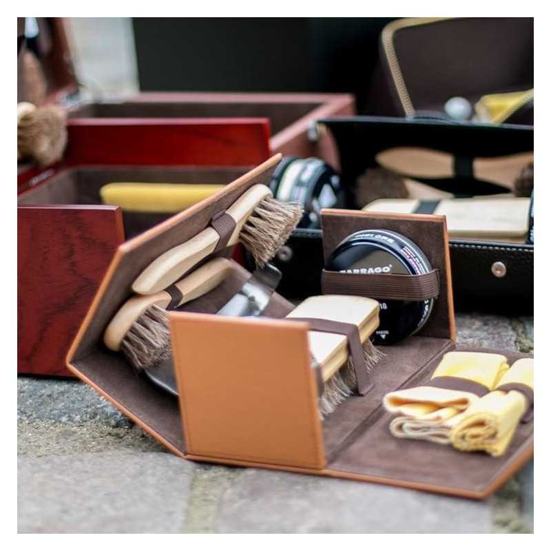 Kit cuidado calzado Kit de Viaje Limpieza Calzado Marrón Claro