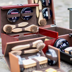 Kit cuidado calzado Kit de Viaje Limpieza Calzado Marrón Claro