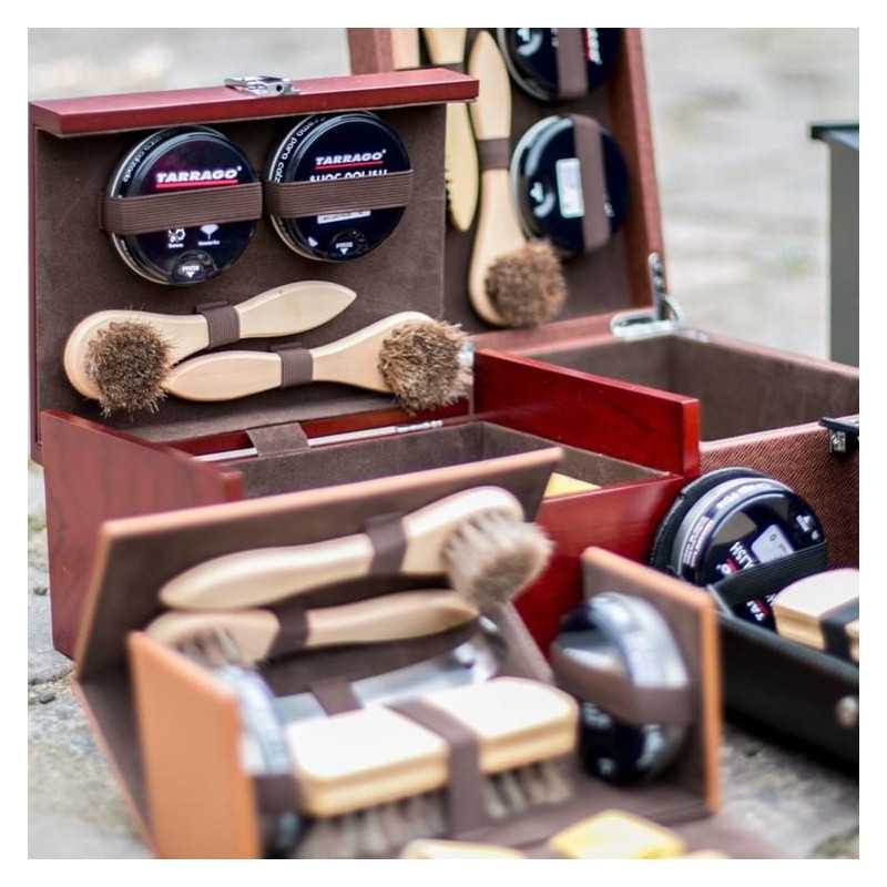 Kit cuidado calzado Kit de Viaje Limpieza Calzado Marrón Claro