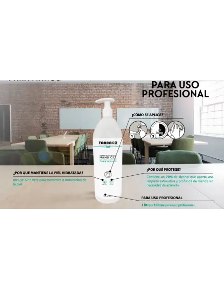 Tarrago gel hidroalcohólico para manos 1L