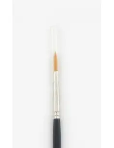 Pincel Nylon Redondo - Precisión para Crema, Tintura o Restauración