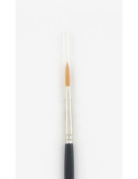 Pincel Nylon Redondo - Precisión para Crema, Tintura o Restauración