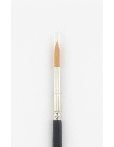 Pincel Nylon Dourado Redondo – Precisão para Aplicações em Couro ou Madeira