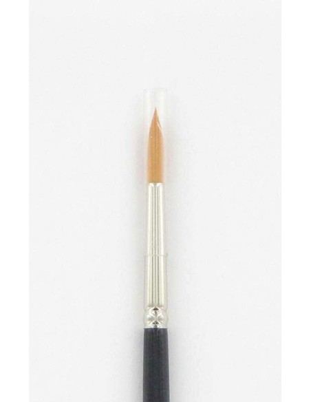 Pincel Nylon Redondo - Precisión para Crema, Tintura o Restauración