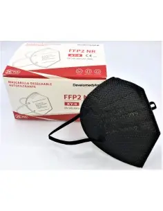Mascarilla negra FFP2 NR pack 25 unidades 2