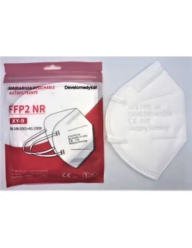 Máscara branca FFP2 NR pack 25 unidades