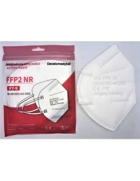Máscara branca FFP2 NR pack 25 unidades