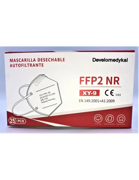 Máscara branca FFP2 NR pack 25 unidades