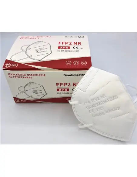 Máscara branca FFP2 NR pack 25 unidades