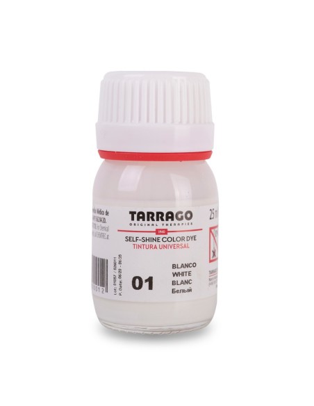 Tinte para cuero color blanco