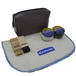 Kit nutrición de zapatos y accesorios Saphir marrón