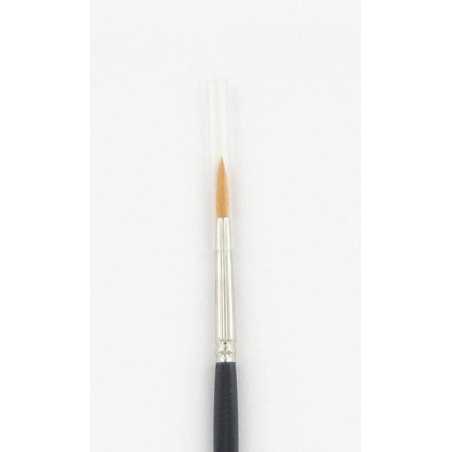 Pincel Nylon Dourado Redondo – Precisão para Aplicações em Couro ou Madeira