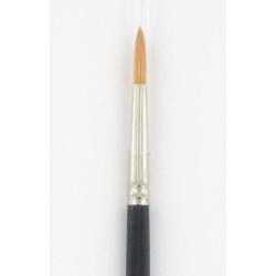 Pincel Nylon Dourado Redondo – Precisão para Aplicações em Couro ou Madeira
