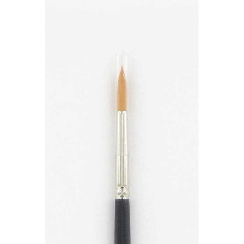 Pincel Nylon Dourado Redondo – Precisão para Aplicações em Couro ou Madeira