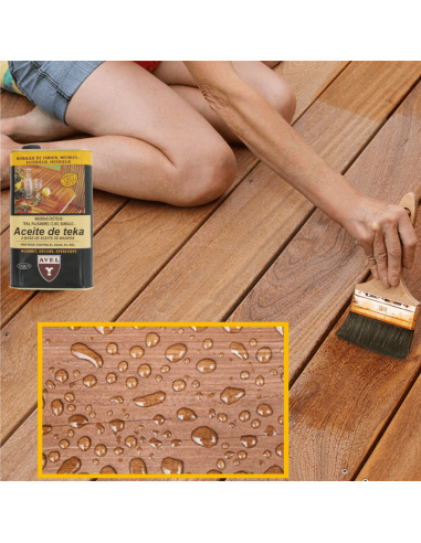 Protege la madera con Aceite de Teca