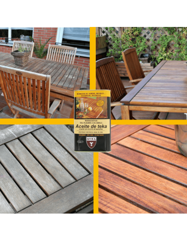 Protege la madera con Aceite de Teca