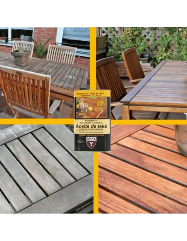 Protege la madera con Aceite de Teca