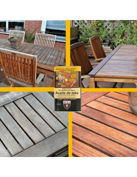 Proteja a madeira com óleo de teca