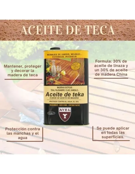 Proteja a madeira com óleo de teca