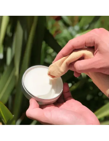 Tecido de algodão natural. Pano para aplicar graxa de sapato.