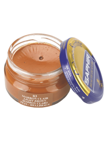 Crema zapatos Saphir Pommadier - Nutrición y color premium
