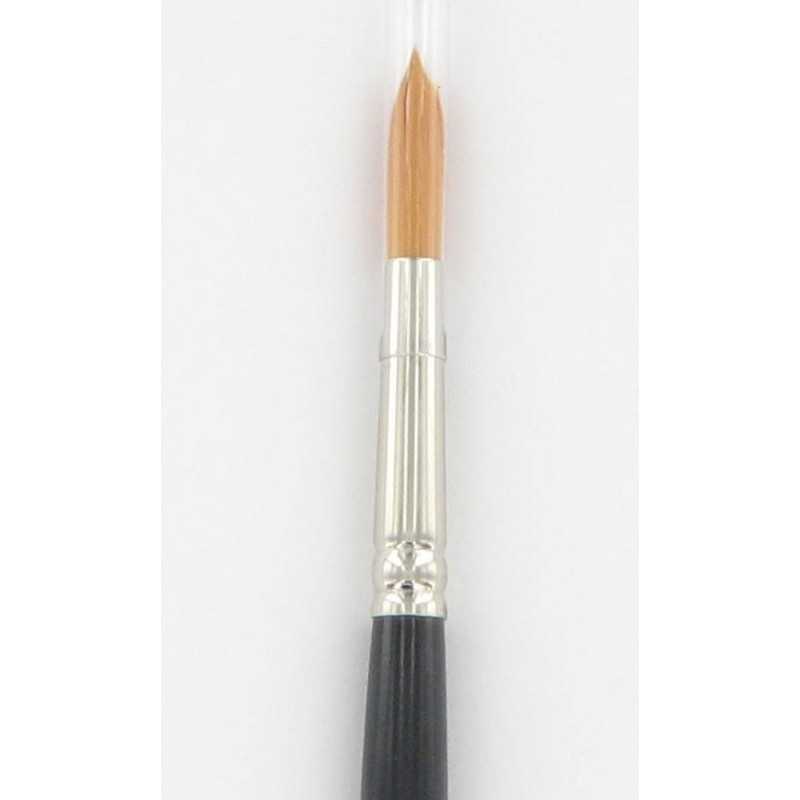 Pincel Nylon Dourado Redondo – Precisão para Aplicações em Couro ou Madeira