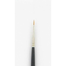 Pincel Nylon Redondo - Precisión para Crema, Tintura o Restauración