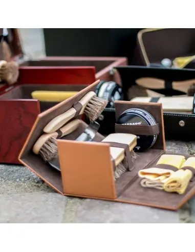 Kit de Viagem Marrom Claro Cuidado Calçados