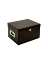 Cofre Vacio color Nogal Metal Dorado