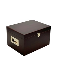 Cofre Vacio color Cerezo Metal Dorado 2